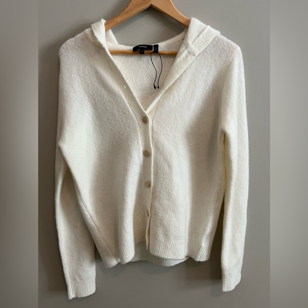 Theory Cream Cardigan NWOT